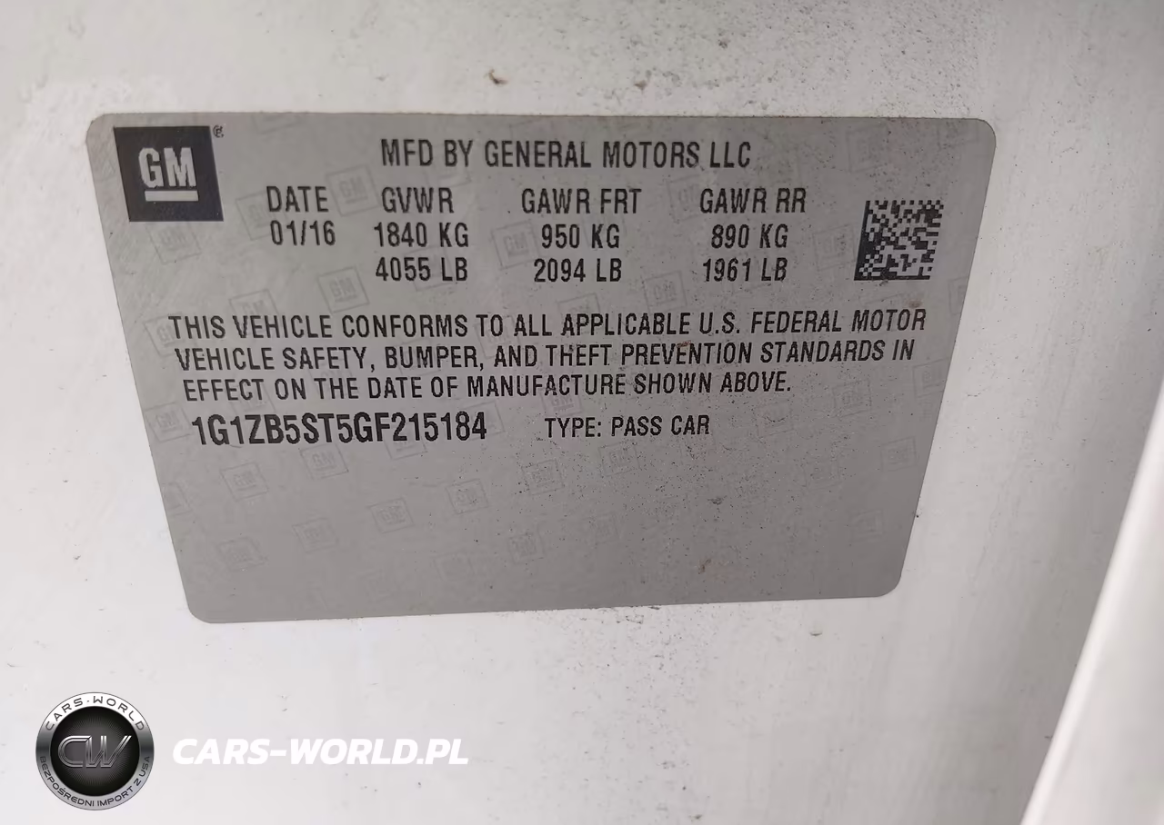 2016 Chevrolet Malibu Ls VIN:1G1ZB5ST5GF215184 - 9