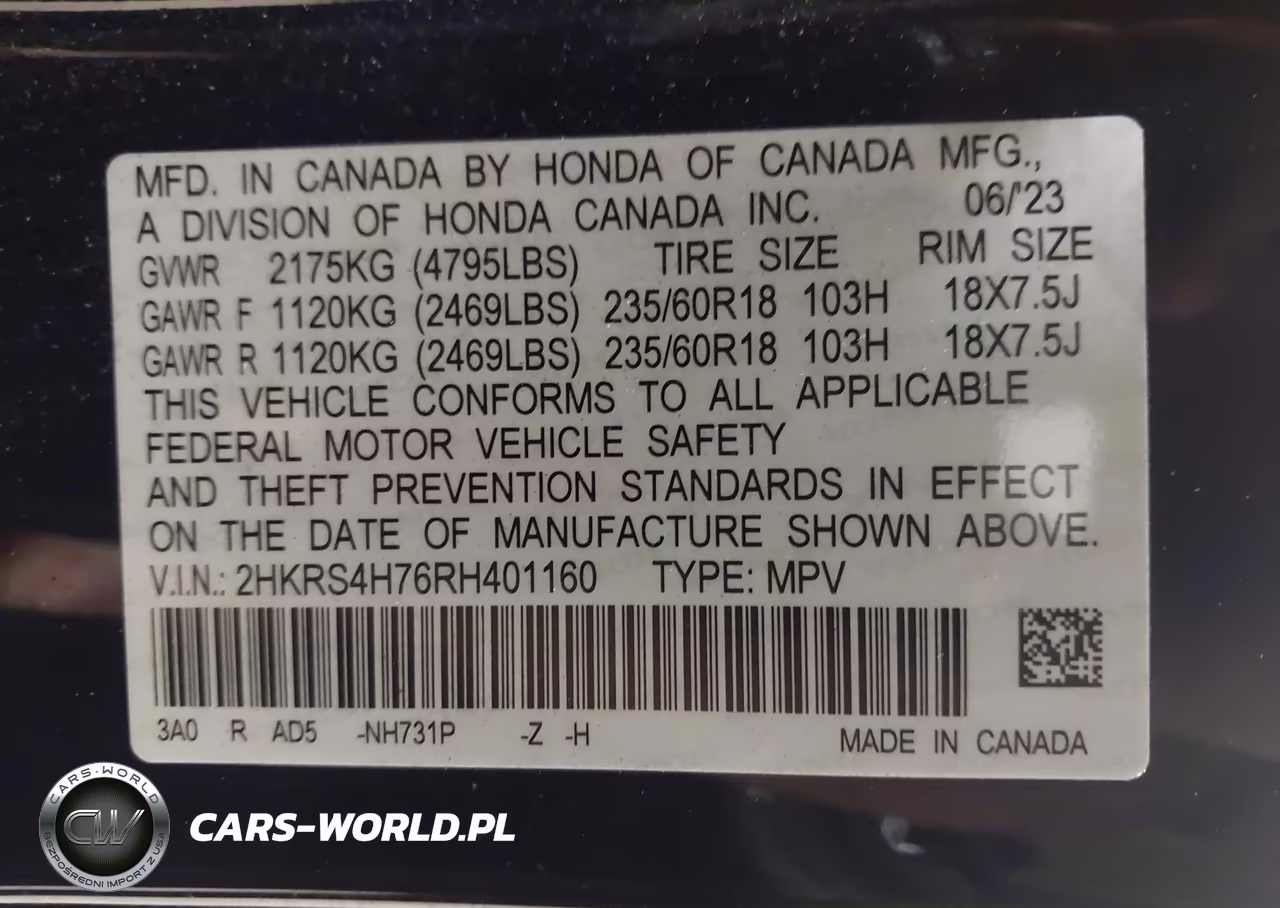 2024 Honda Cr-V Ex-L Awd VIN:2HKRS4H76RH401160 - 9