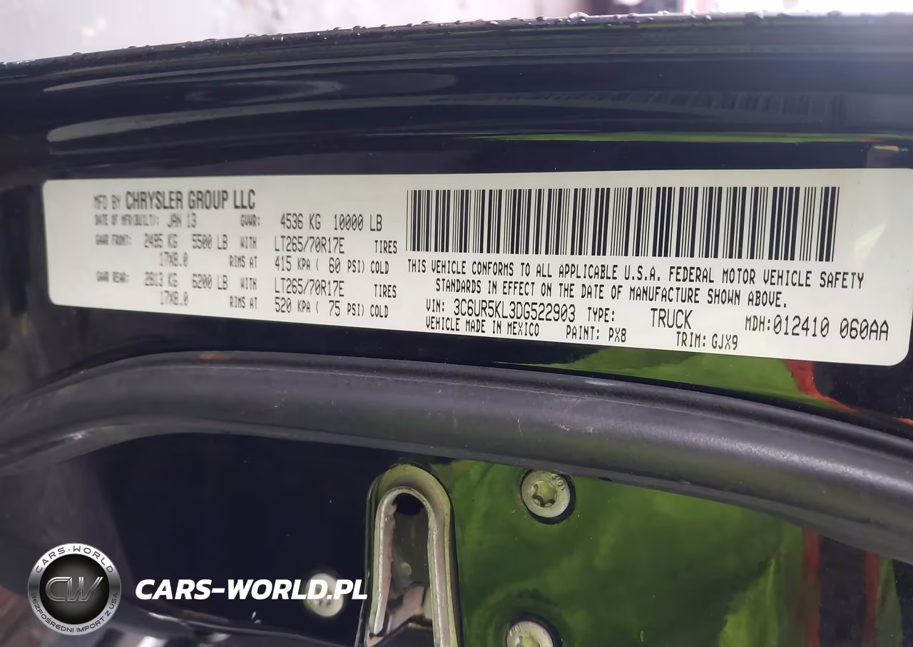 2013 Ram 2500 Laramie VIN:3C6UR5KL3DG522903 - 9