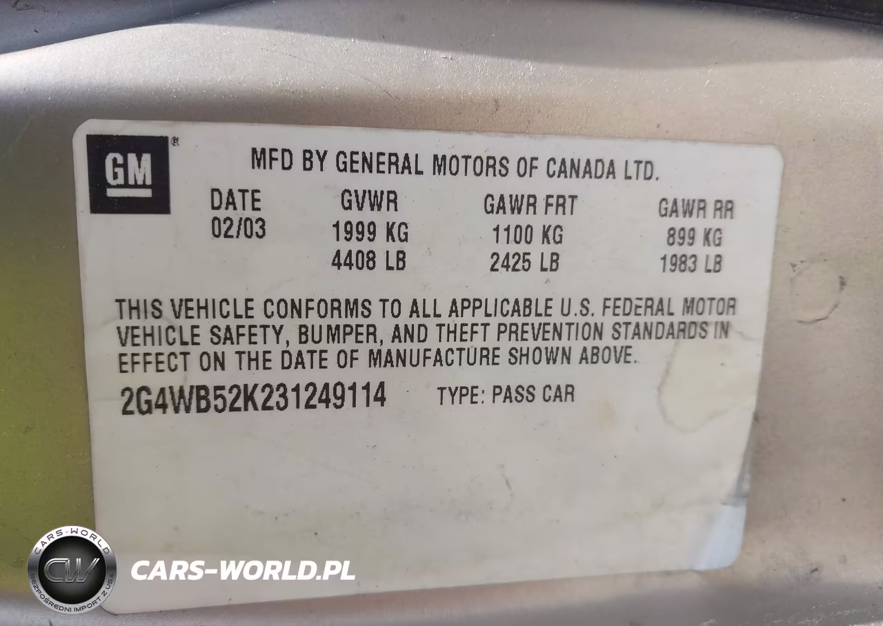 2003 Buick Regal Ls VIN:2G4WB52K231249114 - 9