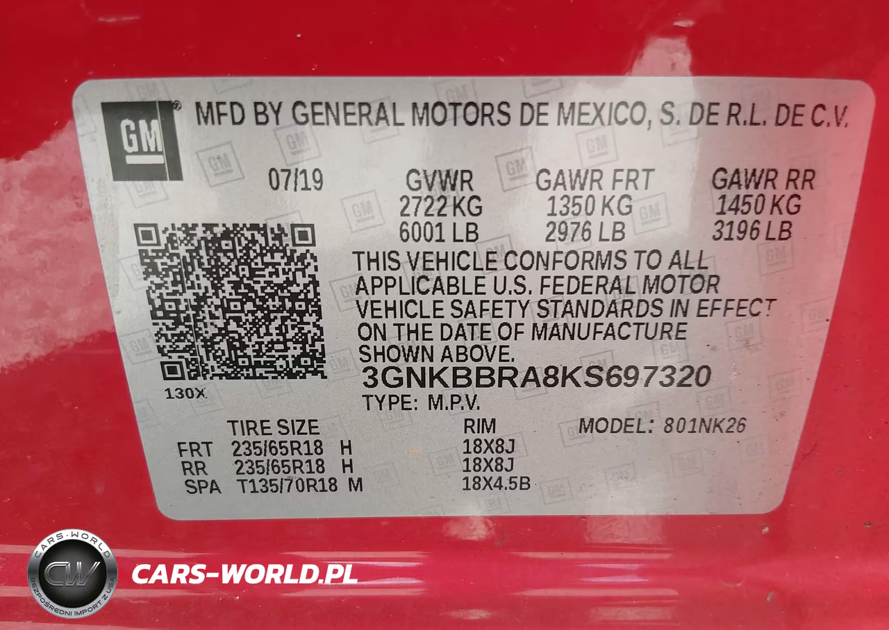 2019 Chevrolet Blazer VIN:3GNKBBRA8KS697320 - 9