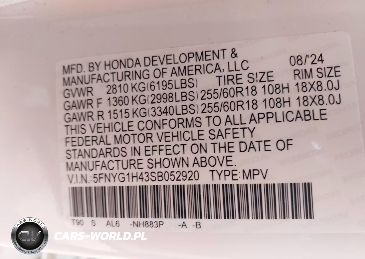 2025 Honda Pilot Ex-L VIN:5FNYG1H43SB052920 - 9