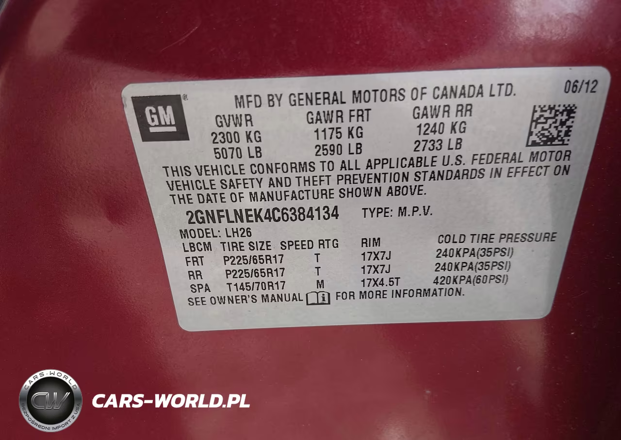 2012 Chevrolet Equinox 2Lt VIN:2GNFLNEK4C6384134 - 9