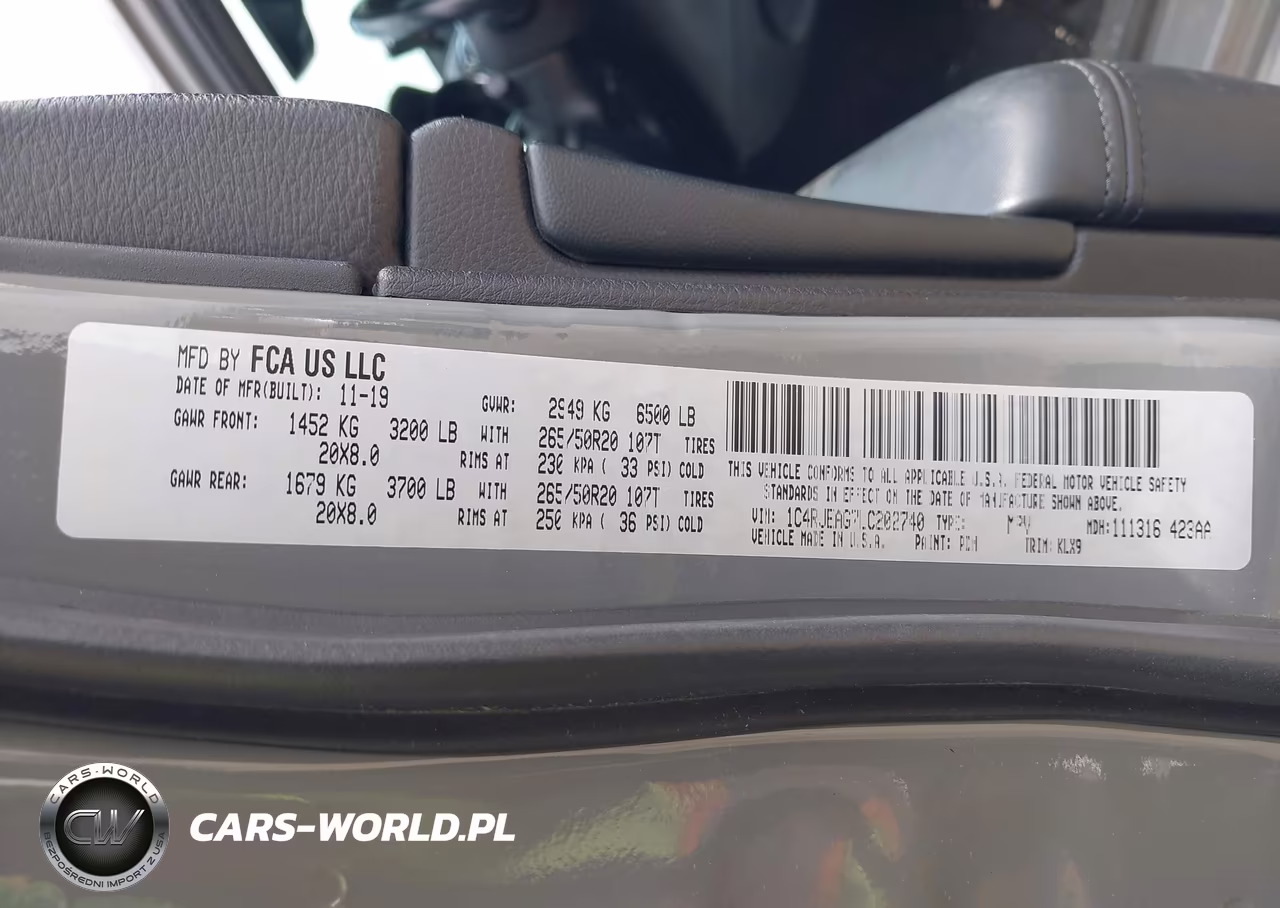 2020 Jeep Grand Cherokee Altitude 4X2 VIN:1C4RJEAG7LC202740 - 9