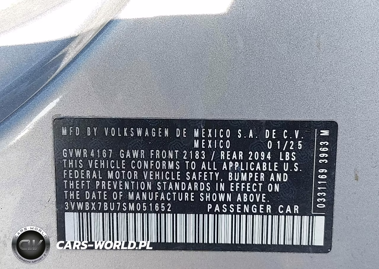 2025 Volkswagen Jetta 1.5T Sport VIN:3VWBX7BU7SM051652 - 9