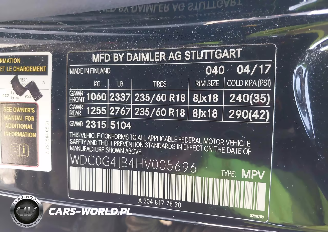 2017 Mercedes-Benz Glc 300 VIN:WDC0G4JB4HV005696 - 9