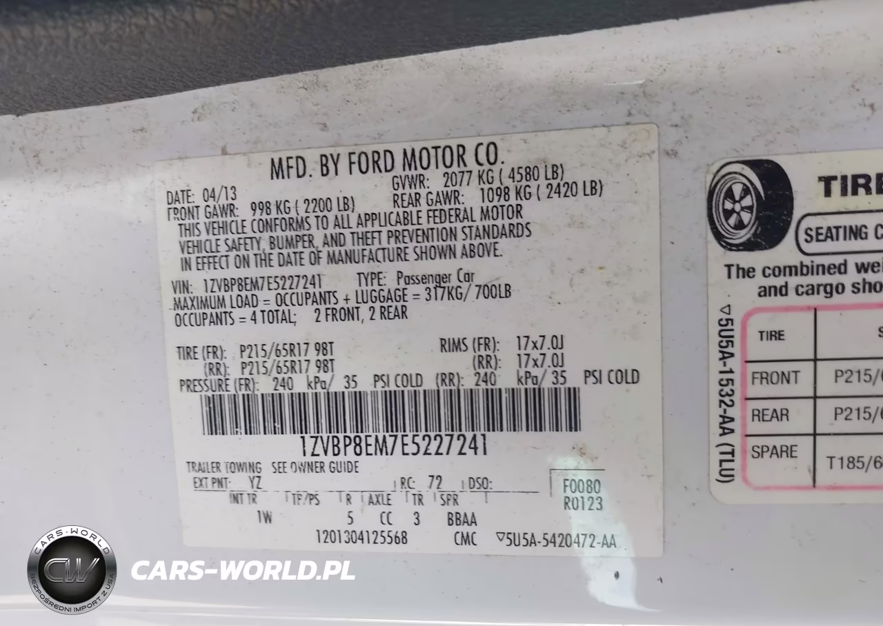 2014 Ford Mustang V6 VIN:1ZVBP8EM7E5227241 - 9