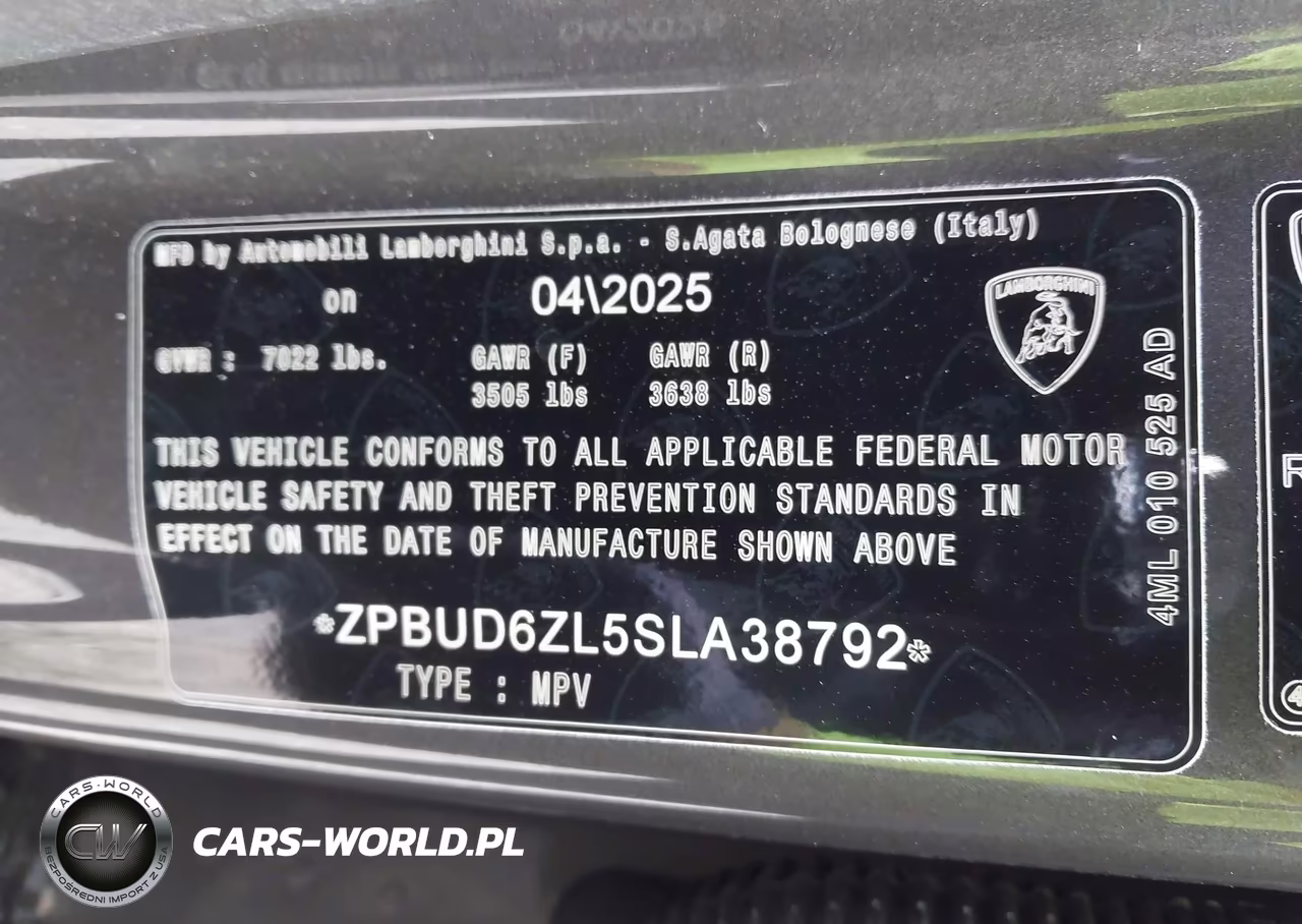 2025 Lamborghini Urus Se VIN:ZPBUD6ZL5SLA38792 - 9