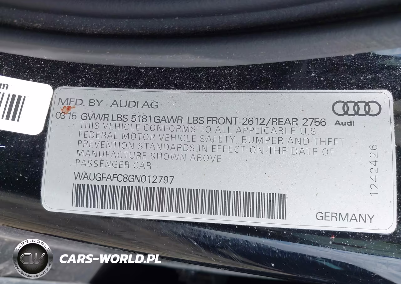 2016 Audi A6 2.0T Premium Plus VIN:WAUGFAFC8GN012797 - 9