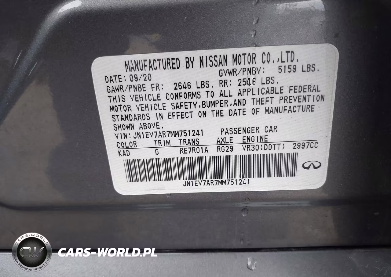2021 Infiniti Q50 Pure Awd VIN:JN1EV7AR7MM751241 - 9