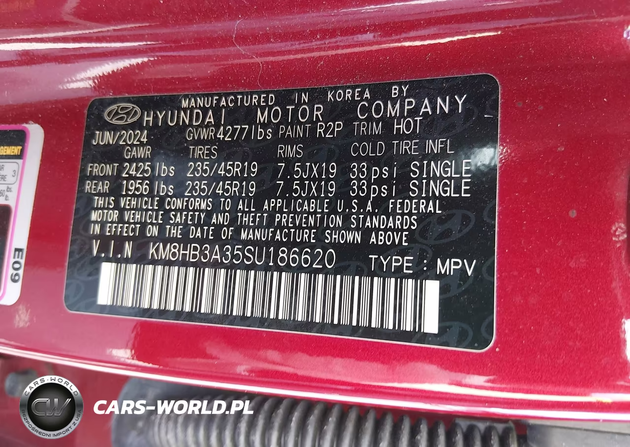 2025 Hyundai Kona N Line S VIN:KM8HB3A35SU186620 - 9