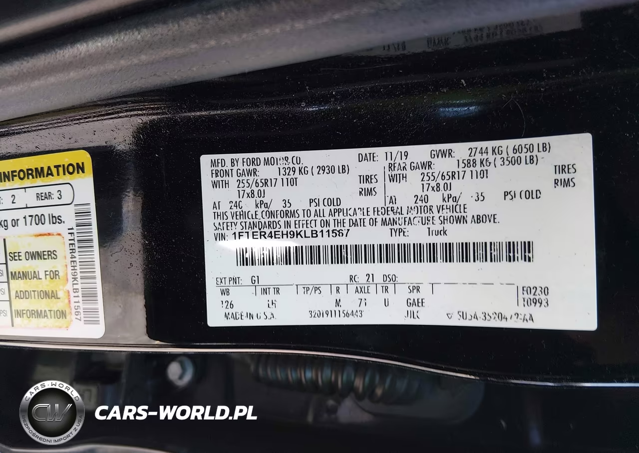 2019 Ford Ranger Xlt VIN:1FTER4EH9KLB11567 - 9