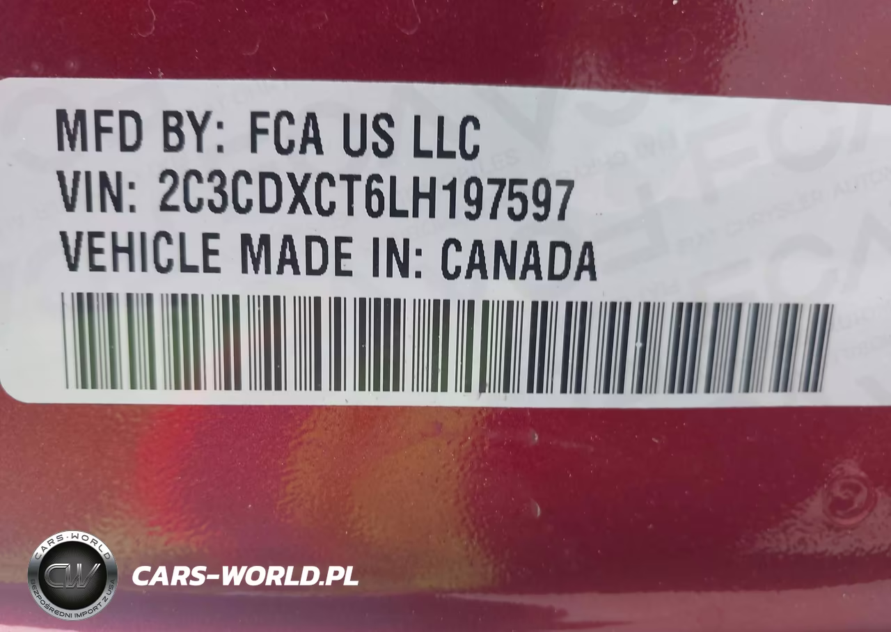 2020 Dodge Charger R-T Rwd VIN:2C3CDXCT6LH197597 - 9