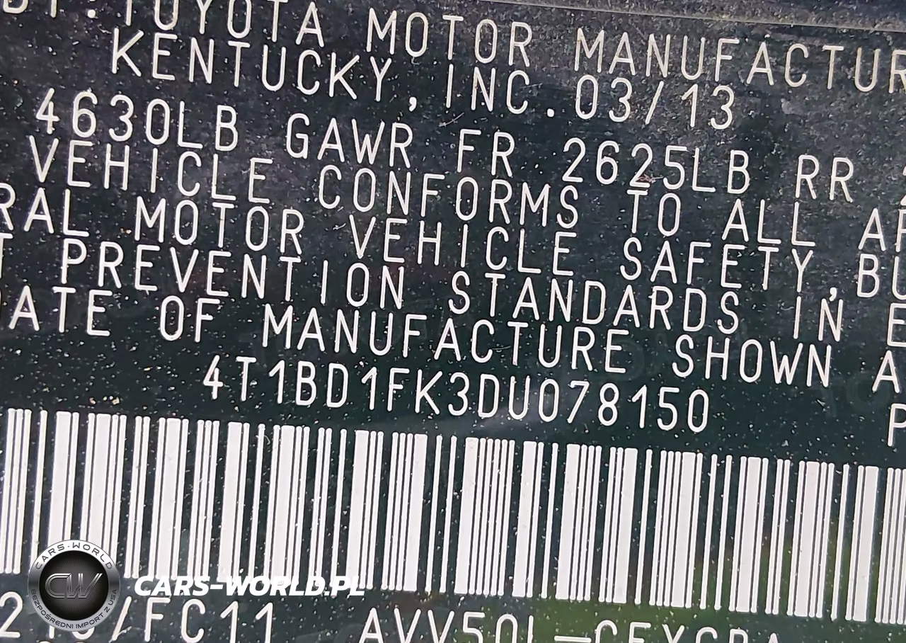 2013 Toyota Camry Hybrid Xle VIN:4T1BD1FK3DU078150 - 9
