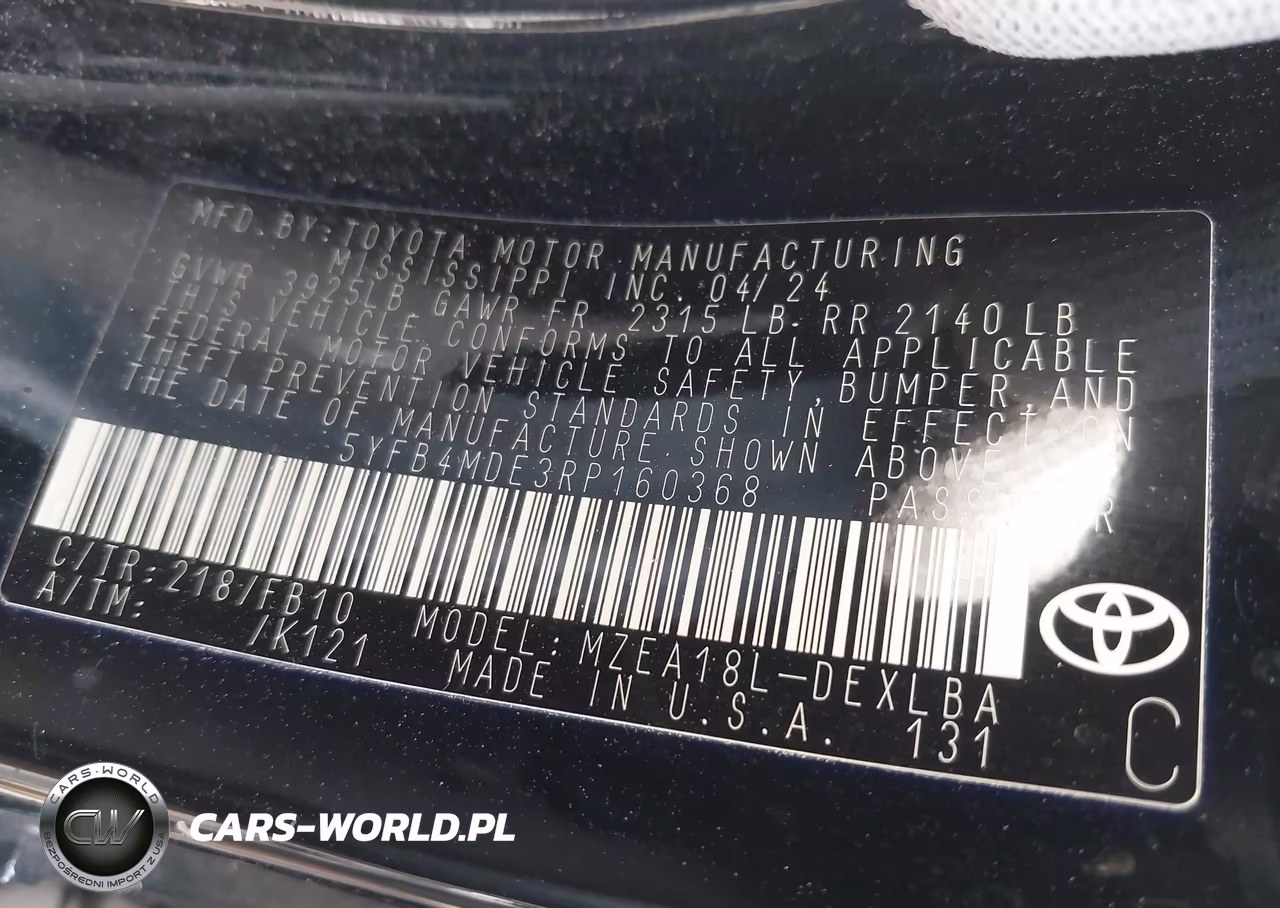 2024 Toyota Corolla Le VIN:5YFB4MDE3RP160368 - 9