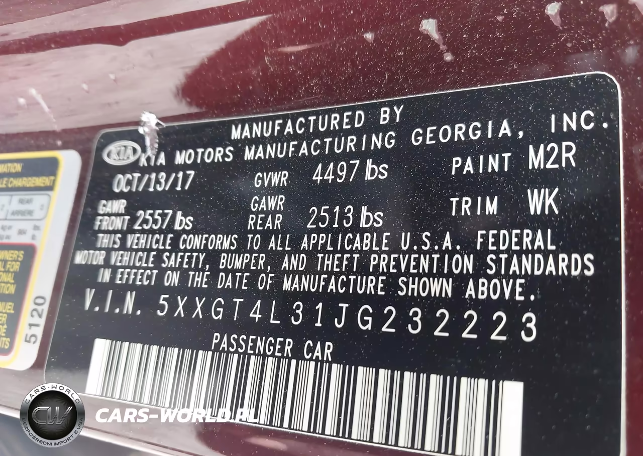 2018 Kia Optima VIN:5XXGT4L31JG232223 - 9