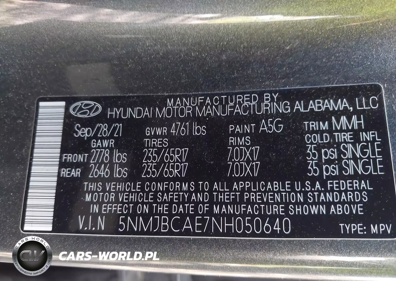 2022 Hyundai Tucson Sel VIN:5NMJBCAE7NH050640 - 9