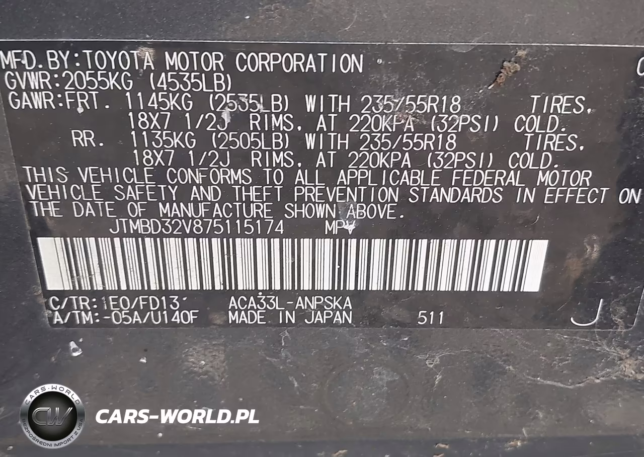 2007 Toyota Rav4 Sport VIN:JTMBD32V875115174 - 9