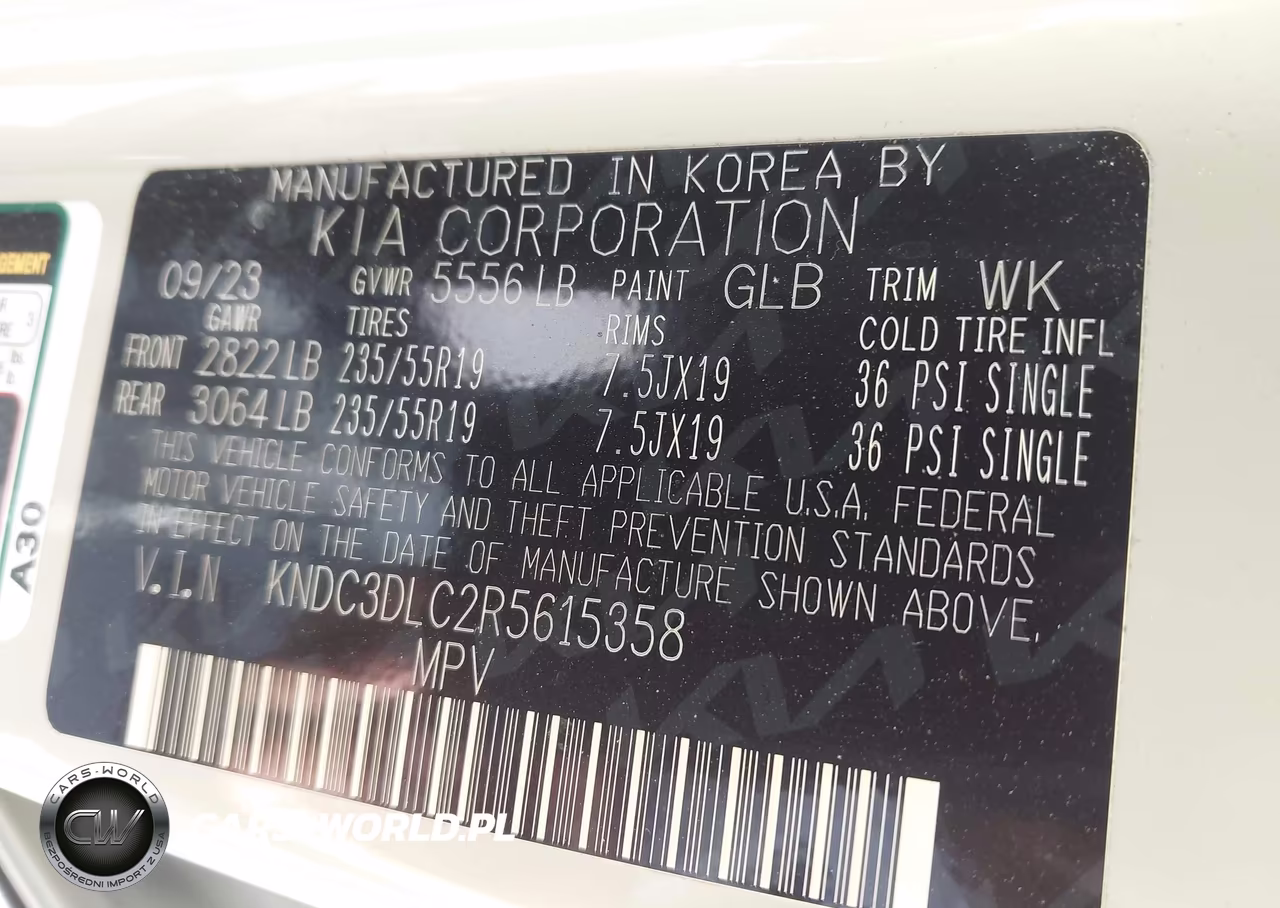 2024 Kia Ev6 Light Long Range VIN:KNDC3DLC2R5615358 - 9