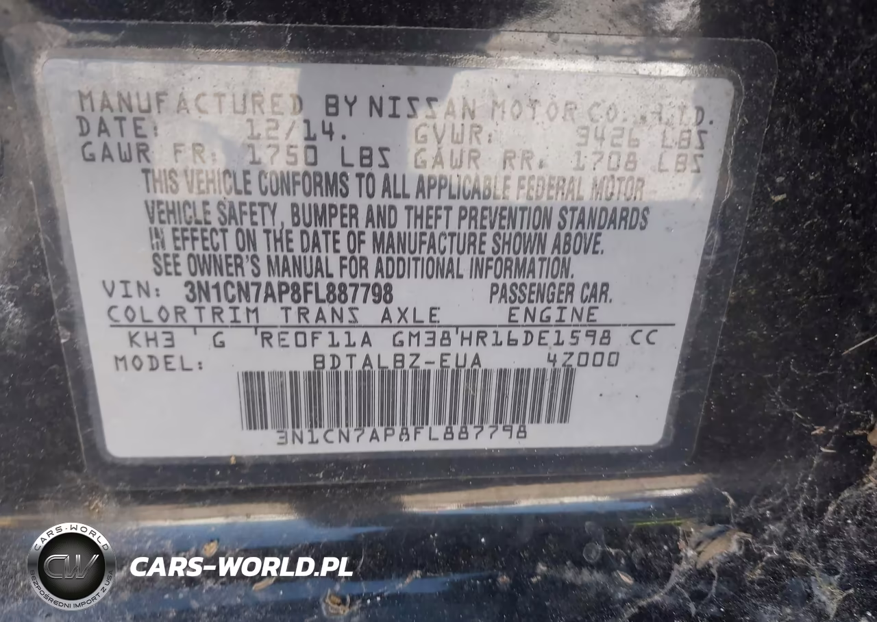 2015 Nissan Versa 1.6 Sv VIN:3N1CN7AP8FL887798 - 9