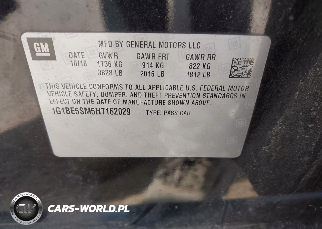 2017 Chevrolet Cruze Lt Auto VIN:1G1BE5SM5H7162029 - 9