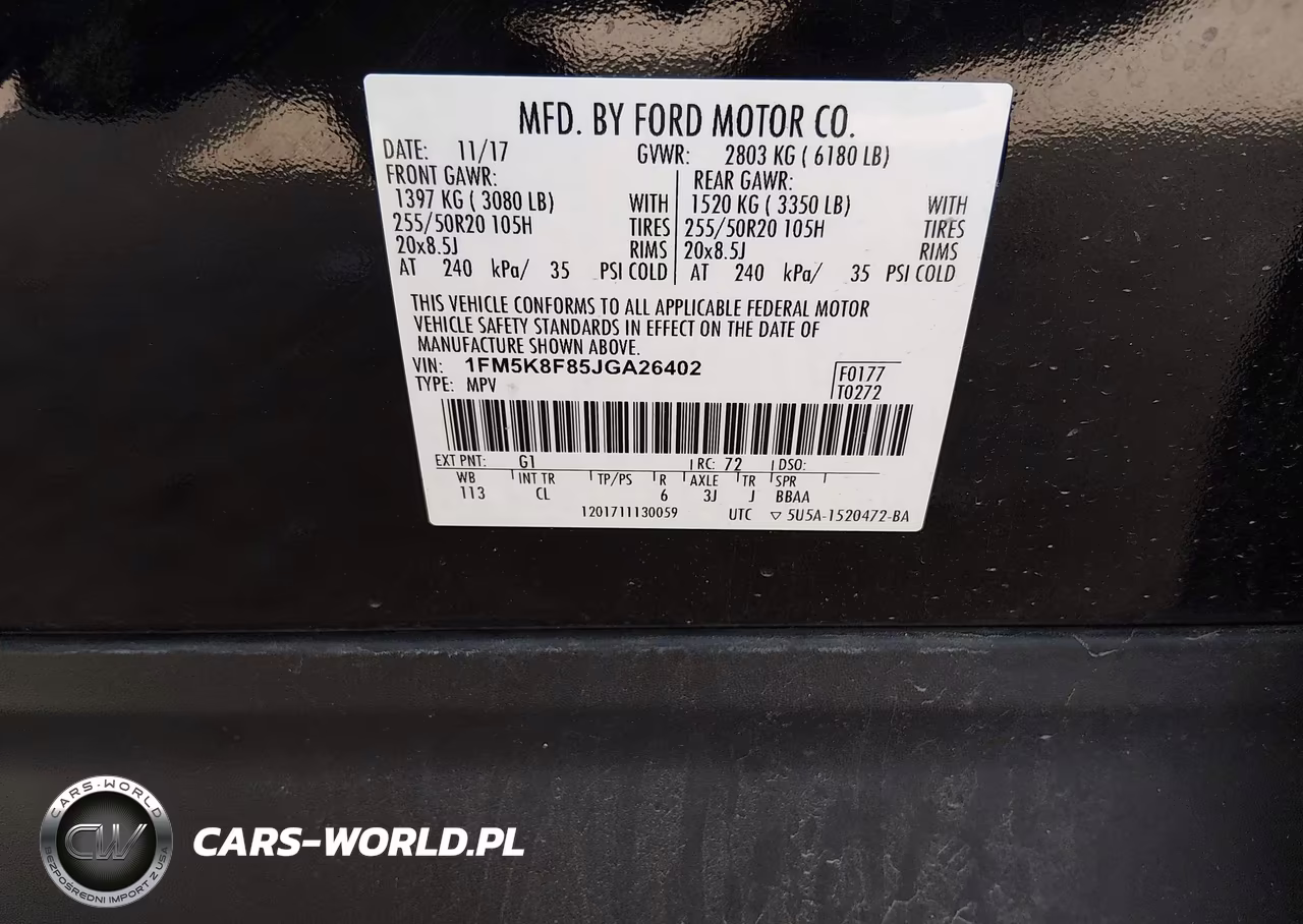 2018 Ford Explorer Limited VIN:1FM5K8F85JGA26402 - 9
