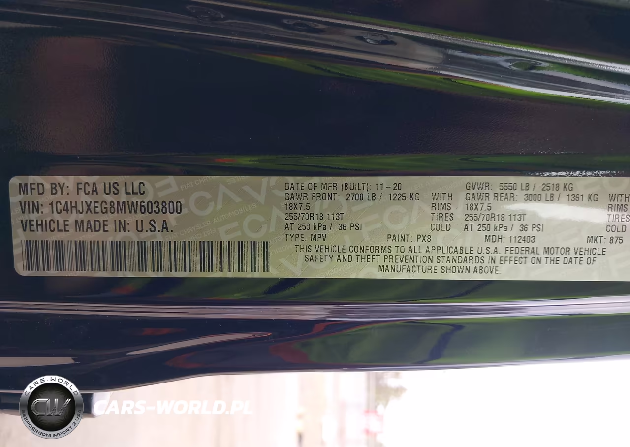 2021 Jeep Wrangler Unlimited Sahara 4X4 VIN:1C4HJXEG8MW603800 - 9