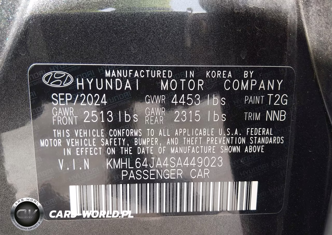 2025 Hyundai Sonata Sel VIN:KMHL64JA4SA449023 - 9