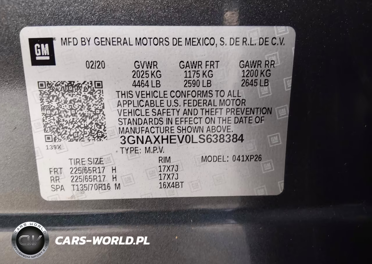2020 Chevrolet Equinox Fwd Ls VIN:3GNAXHEV0LS638384 - 9