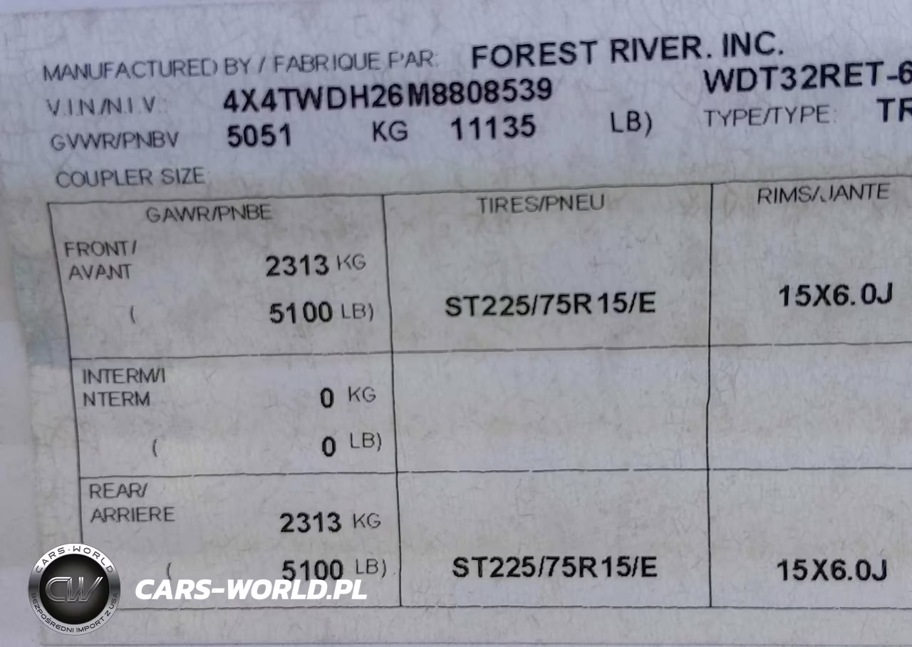 2021 Forest River Wildwood VIN:4X4TWDH26M8808539 - 9