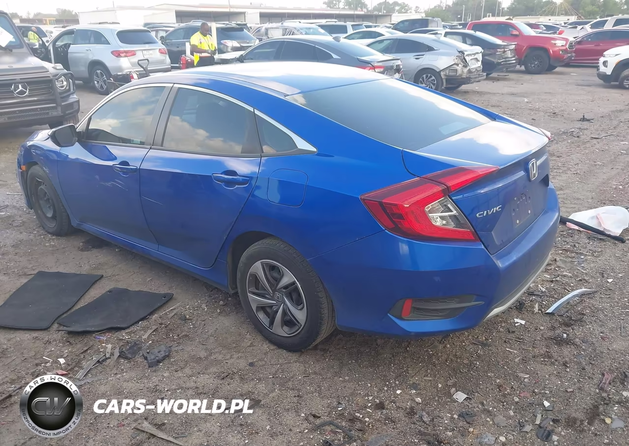 2019 Honda Civic Lx VIN:19XFC2F62KE010418 - 3