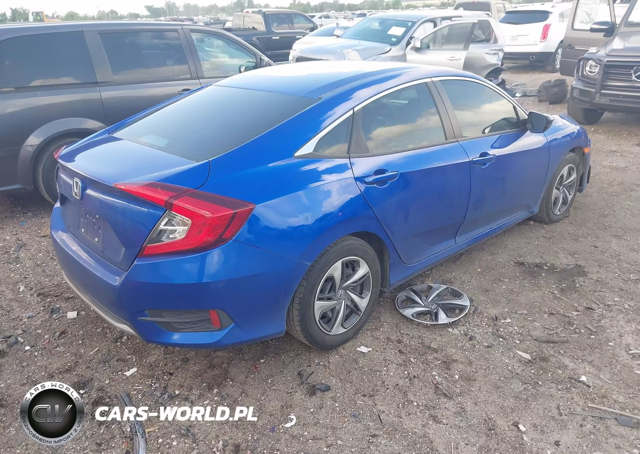 2019 Honda Civic Lx VIN:19XFC2F62KE010418 - 4