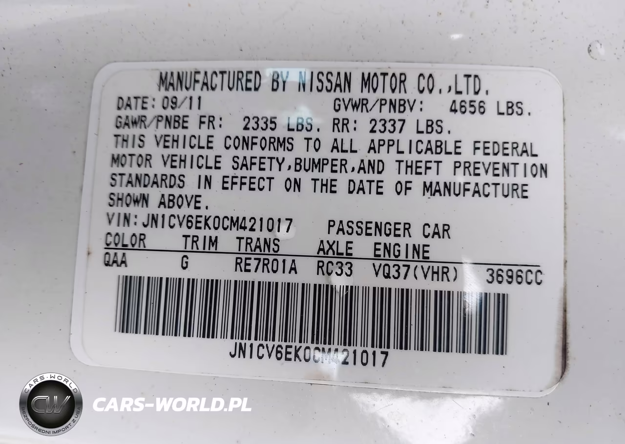 2012 Infiniti G37 Journey VIN:JN1CV6EK0CM421017 - 9