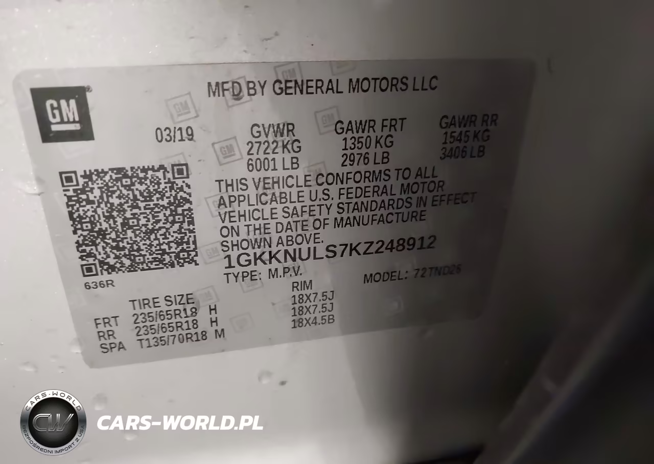 2019 GMC Acadia Slt-1 VIN:1GKKNULS7KZ248912 - 9