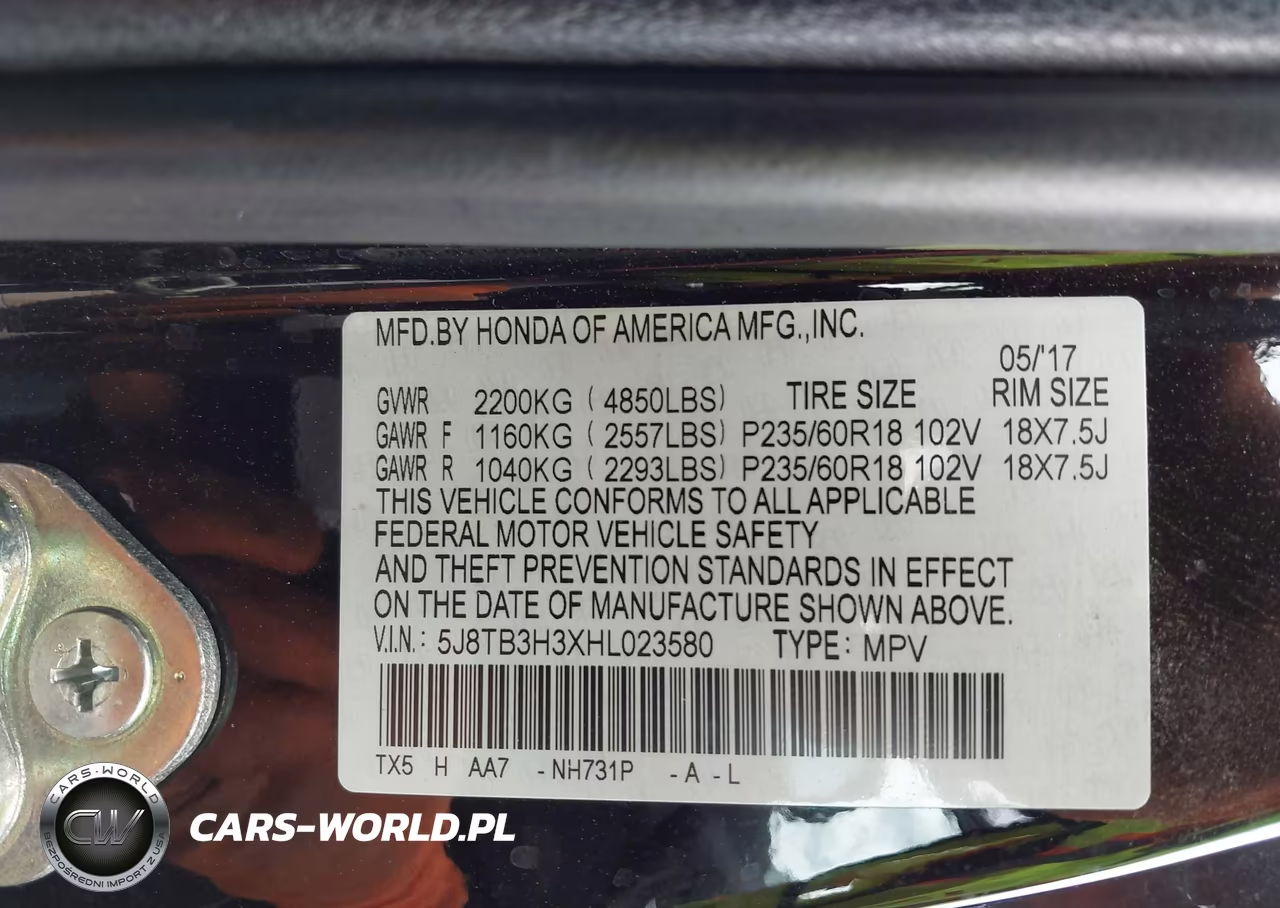 2017 Acura Rdx Acurawatch Plus Package VIN:5J8TB3H3XHL023580 - 9