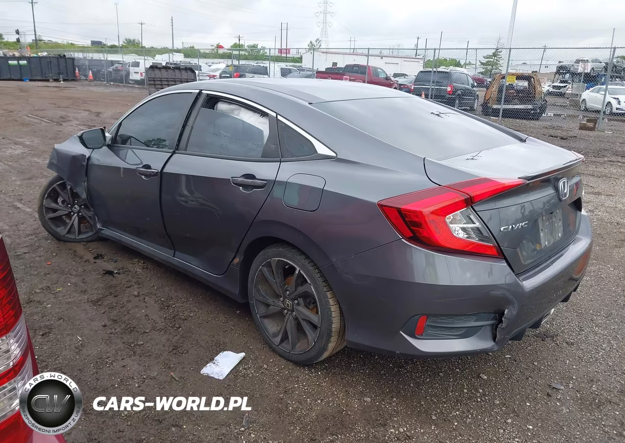 2019 Honda Civic Sport VIN:2HGFC2F89KH598566 - 3