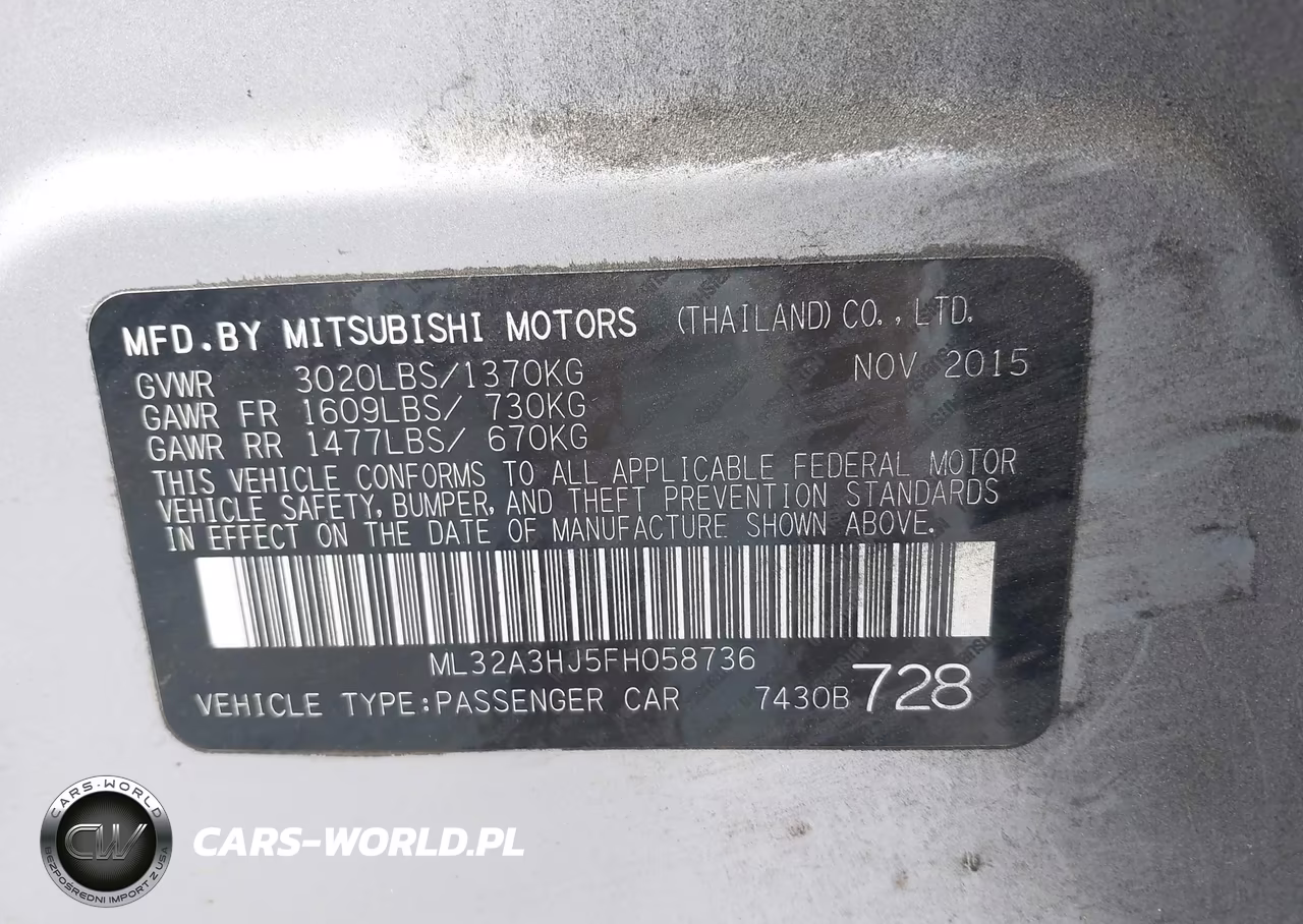 2015 Mitsubishi Mirage De-Rf VIN:ML32A3HJ5FH058736 - 9