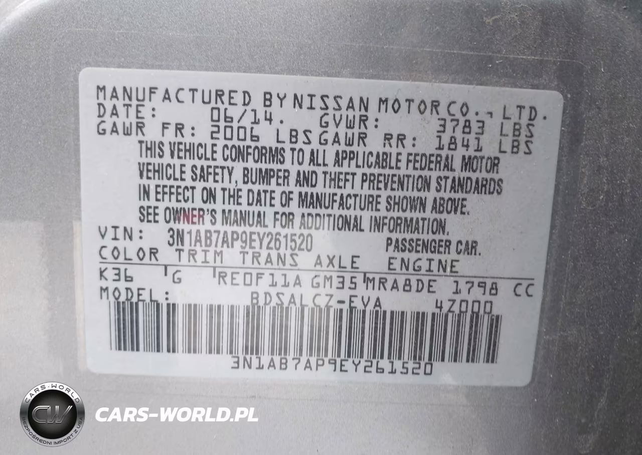 2014 Nissan Sentra S VIN:3N1AB7AP9EY261520 - 9