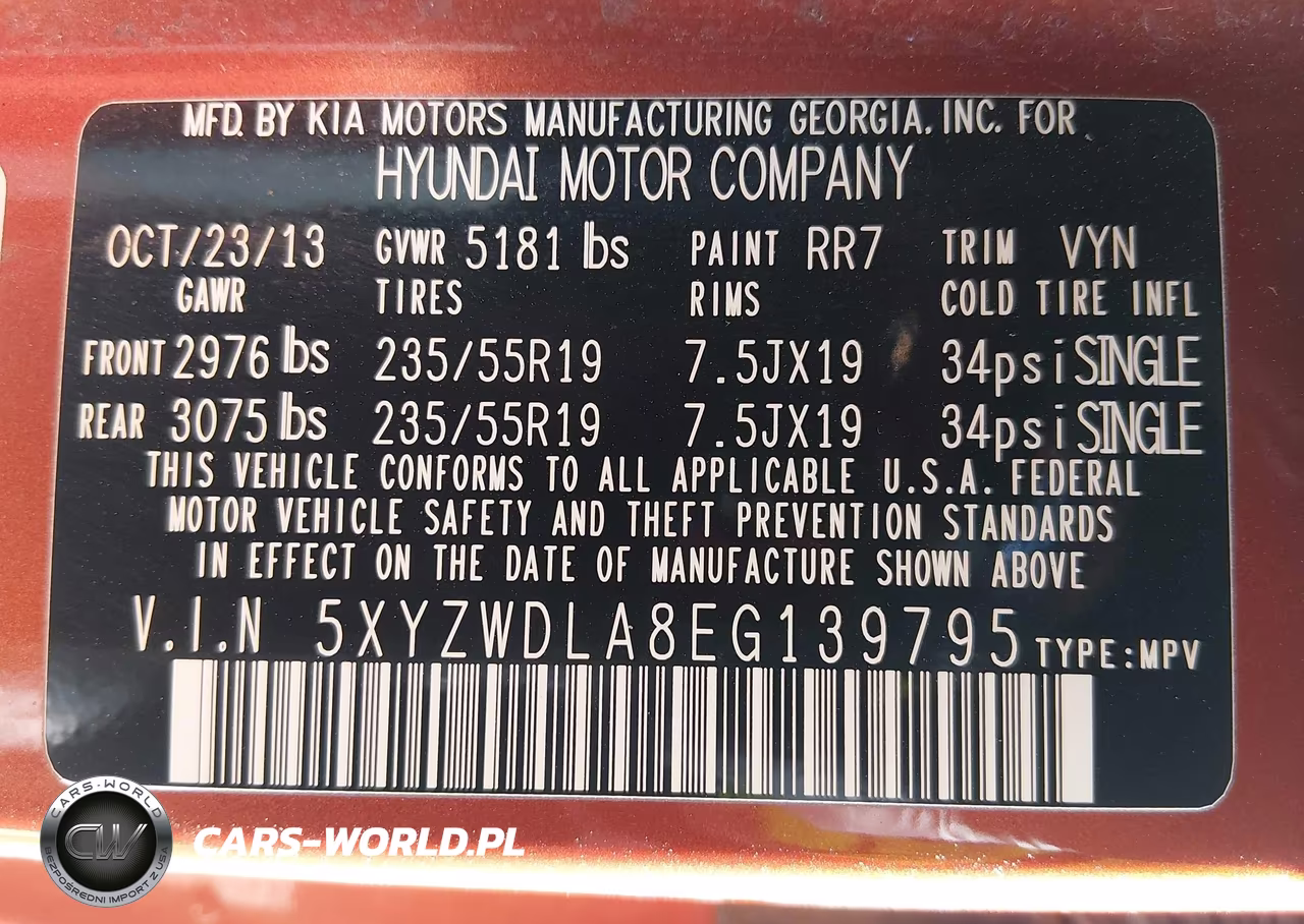 2014 Hyundai Santa Fe Sport 2.0L Turbo VIN:5XYZWDLA8EG139795 - 9