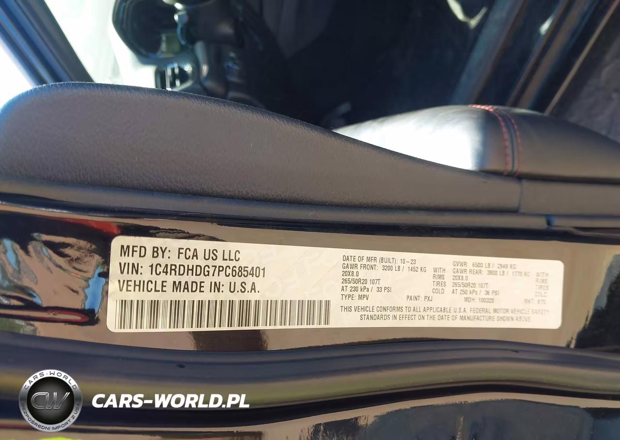 2023 Dodge Durango Gt Rwd VIN:1C4RDHDG7PC685401 - 9