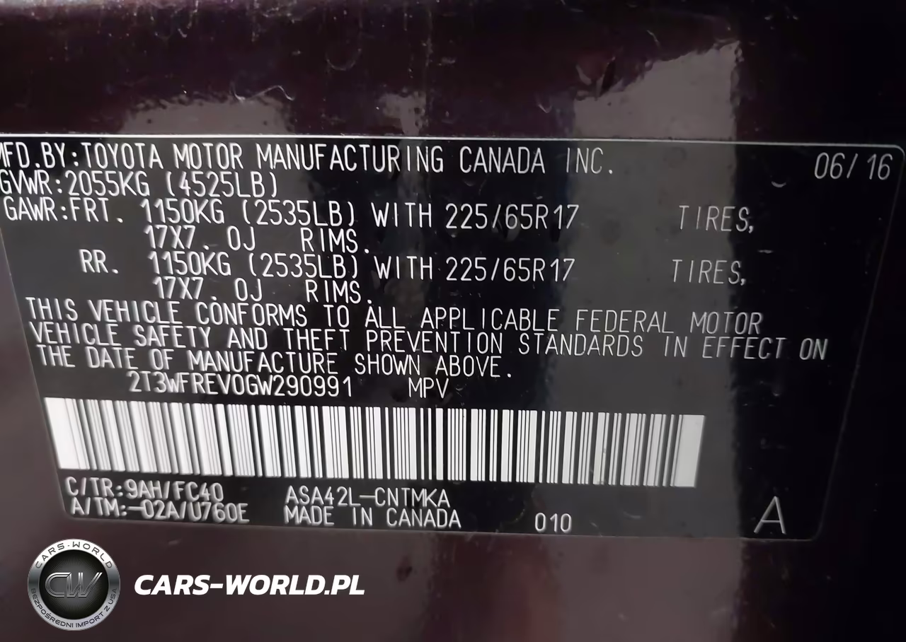 2016 Toyota Rav4 Xle VIN:2T3WFREV0GW290991 - 9