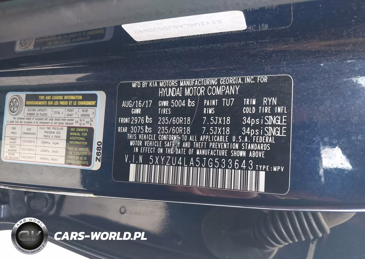 2018 Hyundai Santa Fe Sport 2.0T VIN:5XYZU4LA5JG533643 - 9