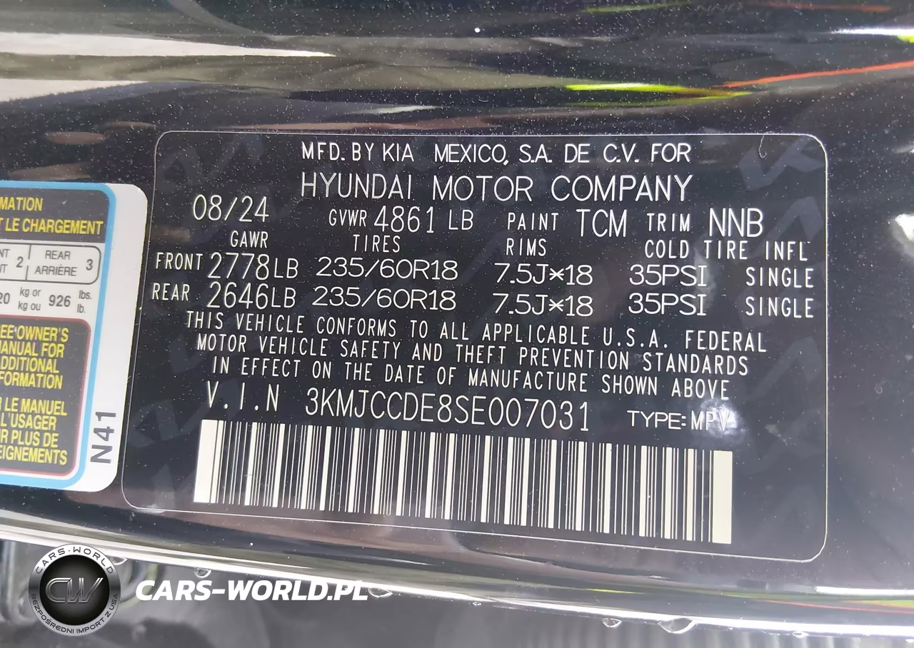 2025 Hyundai Tucson Sel Convenience VIN:3KMJCCDE8SE007031 - 9