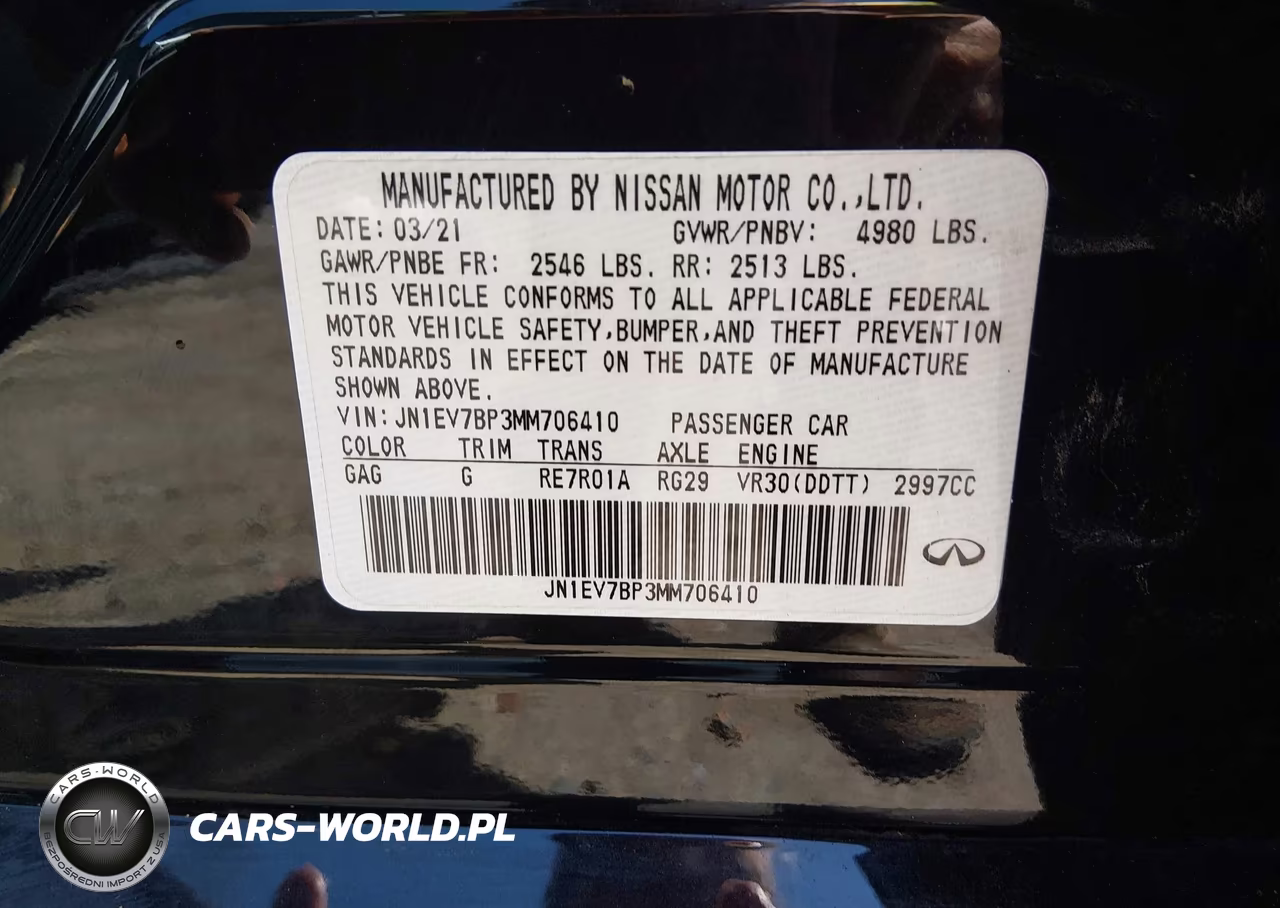 2021 Infiniti Q50 Luxe VIN:JN1EV7BP3MM706410 - 9