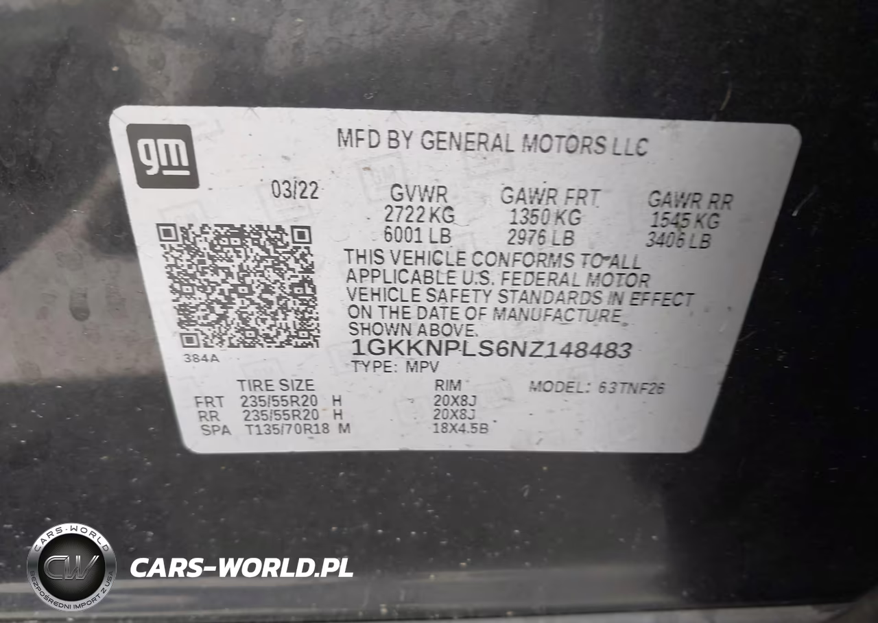 2022 GMC Acadia Fwd Denali VIN:1GKKNPLS6NZ148483 - 9