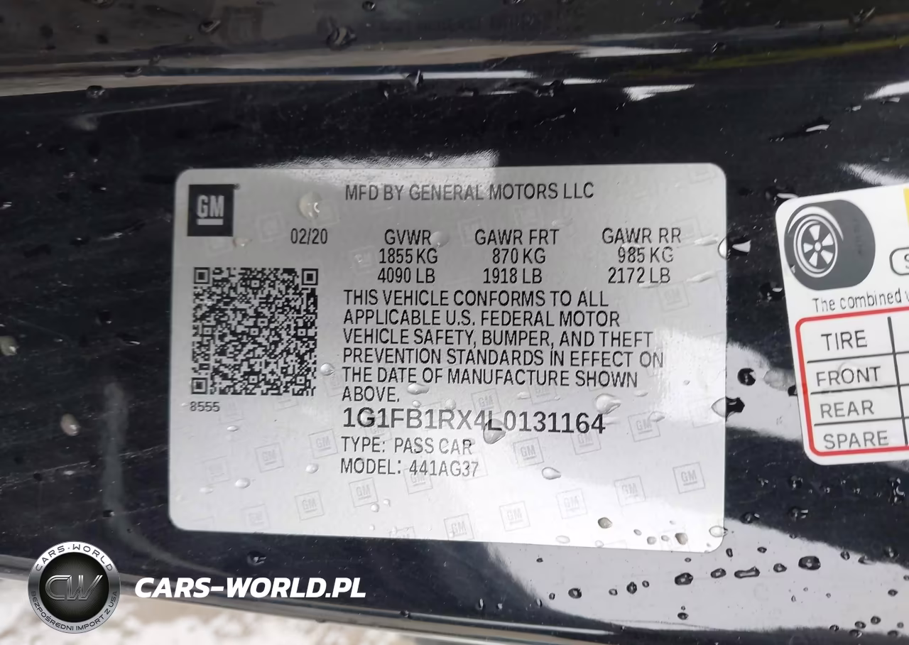 2020 Chevrolet Camaro Rwd 1Lt VIN:1G1FB1RX4L0131164 - 9