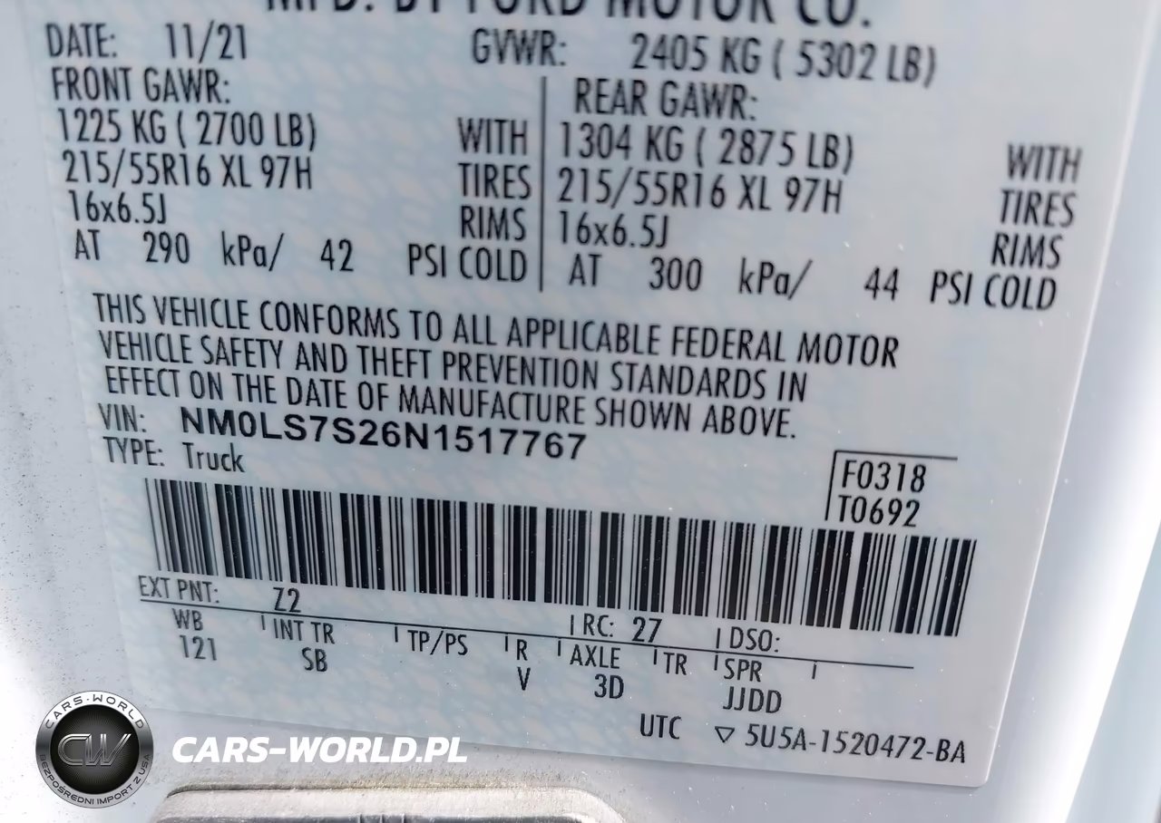 2022 Ford Transit Connect Xl VIN:NM0LS7S26N1517767 - 9