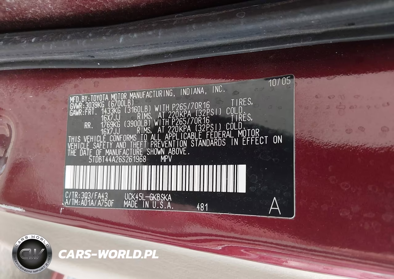 2006 Toyota Sequoia Sr5 V8 VIN:5TDBT44A26S261968 - 9
