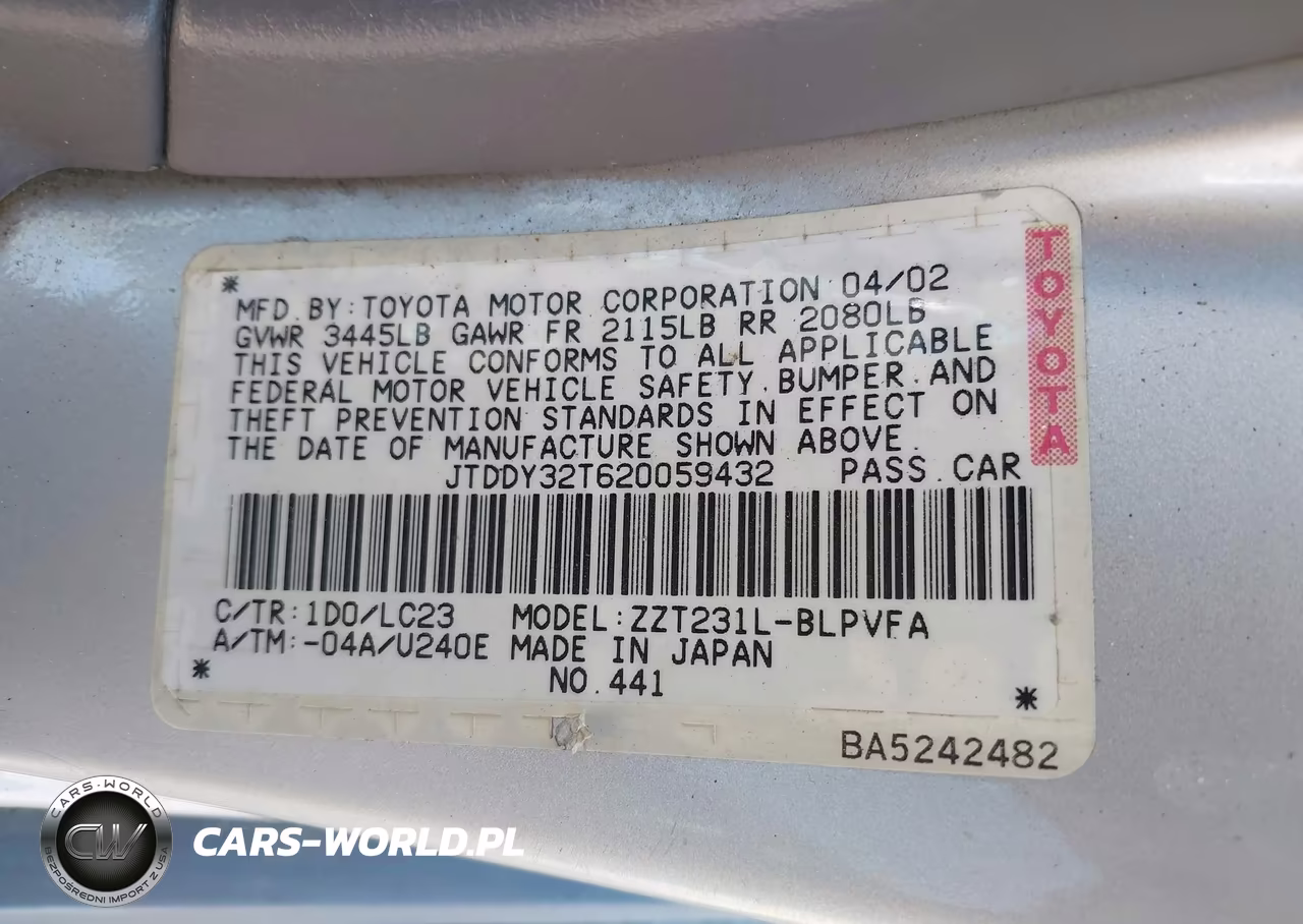 2002 Toyota Celica Gts VIN:JTDDY32T620059432 - 9
