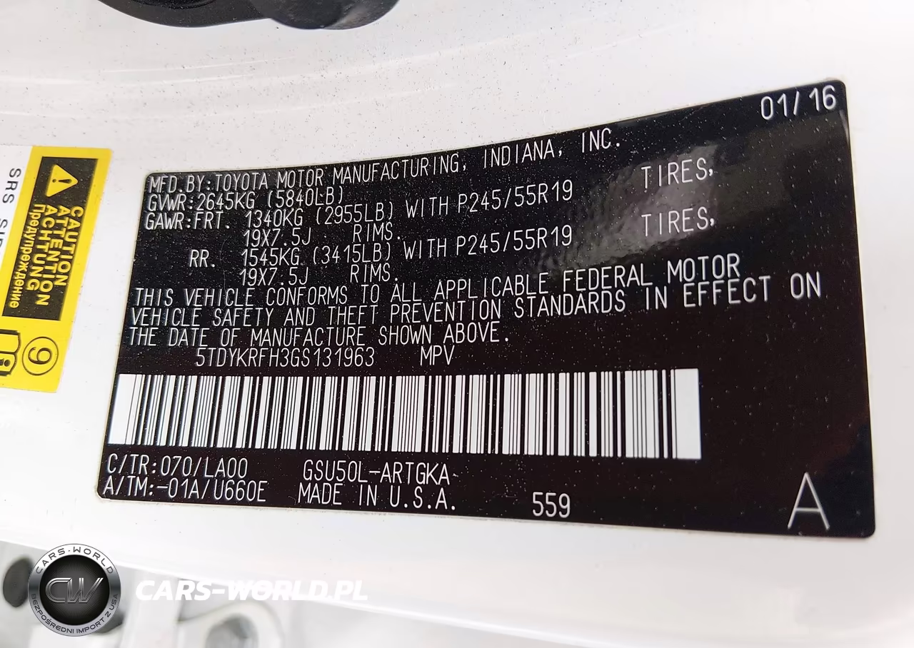 2016 Toyota Highlander Limited V6 VIN:5TDYKRFH3GS131963 - 9